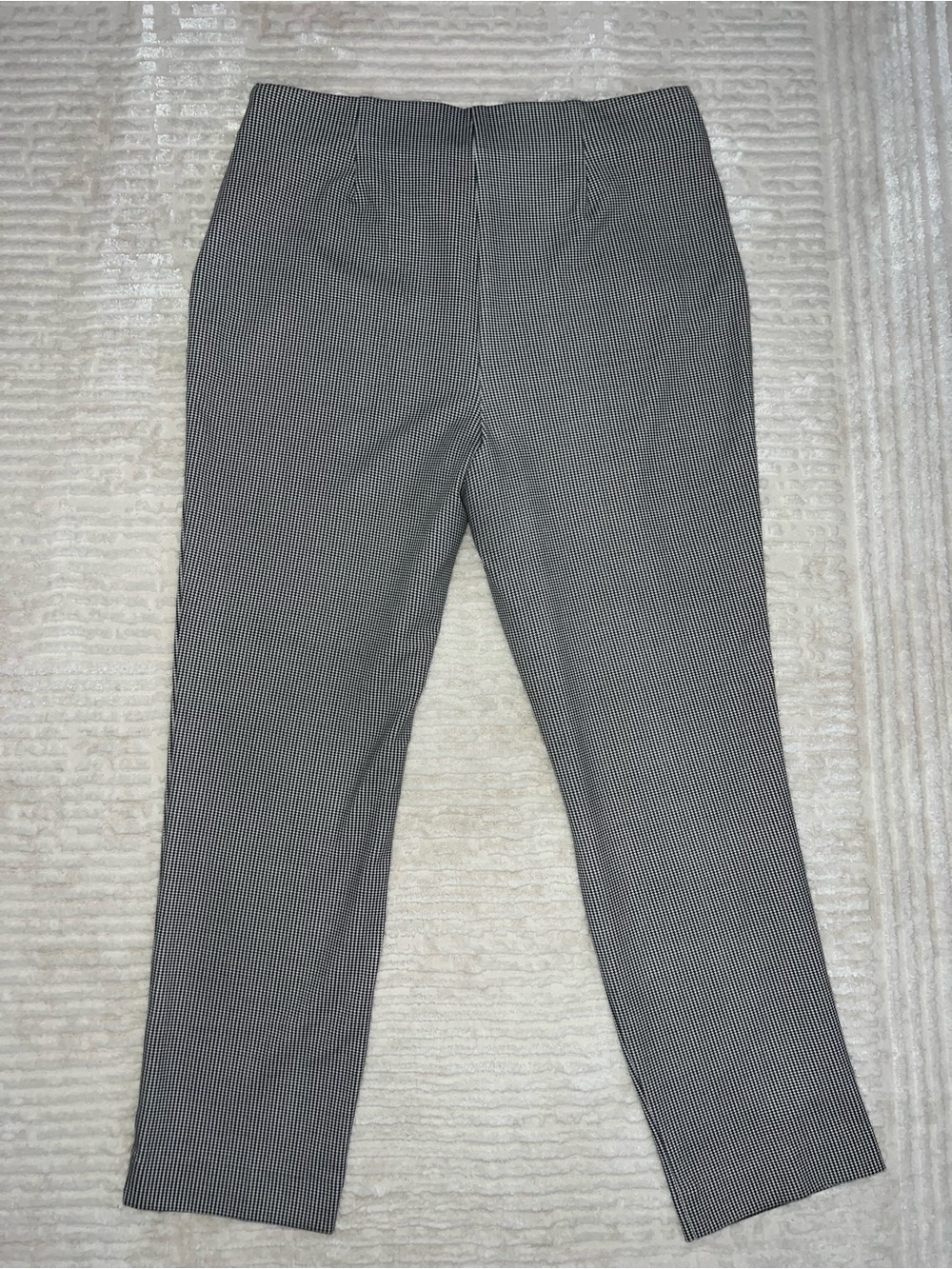 Chico's Black and White Houndstooth Slim Ankle Pants - Picture 4 of 5